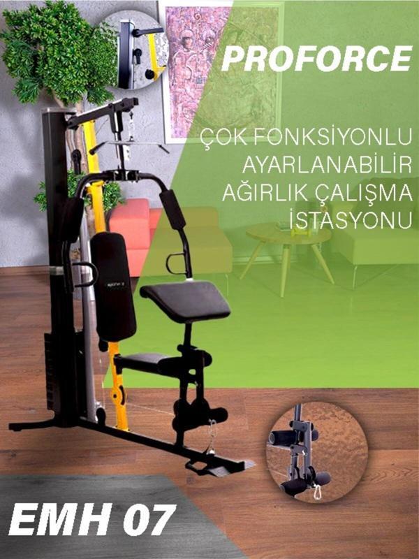 Proforce Emh07- Tek Kişilik Çok Fonksiyonlu Ayarlanabilir Ağırlık Çalışma İstasyonu - Image 1