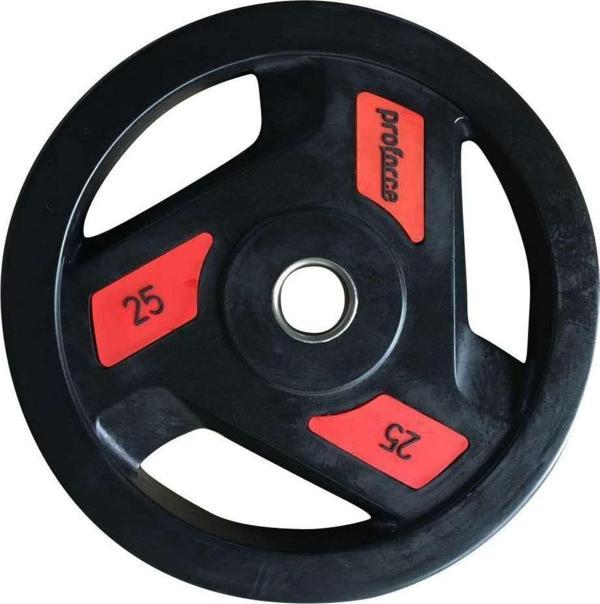 Proforce Kauçuk Kaplı Olimpik Ağırlık Plakası 25KG Sağlam Dökme Demir Plaka Ev ve Salon Kullanımına uygun - Image 1
