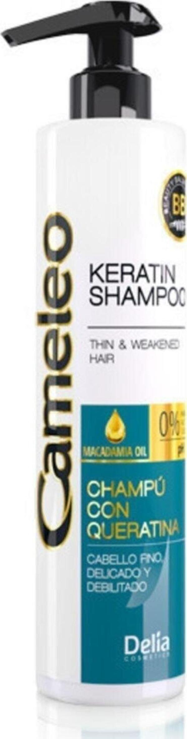 Delia Cameleo Bb Keratin Şampuan Yağlı Zayıf Saçlar 250 Ml.( El Temizleme Jeli Hediyedir) - Image 1