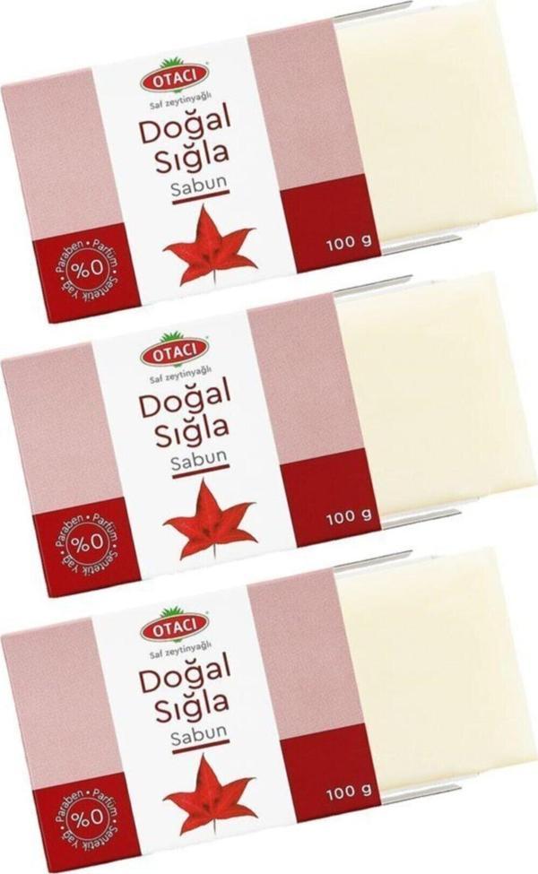 Otacı Doğal Sığla Sabunu X 3 Adet - Image 1
