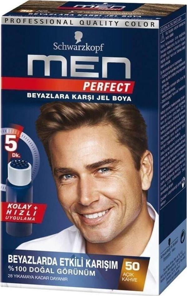 Schwarzkopf Men Beyaz Renk Kırıcı Saç Boyası 500 Açık Kahve - Image 1