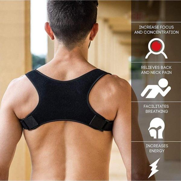 Sebura Kamburluk Engelleyici Dik Duruş Korsesi Ortopedik Korse Kamburluk Önleyici Sırt Unisex Medikal Korse - Image 1