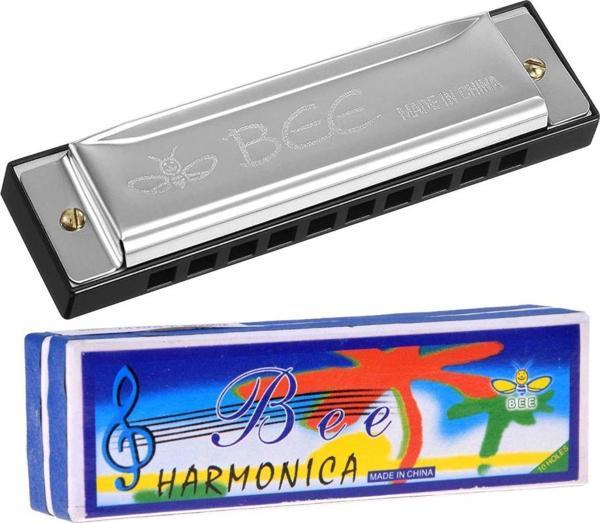 Bee IN0126 Metal Ağız Mızıkası Harmonika  - Image 1