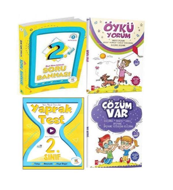 2.Sınıf Özet Konu Anlatımlı Soru Bankası +Öykü Yorum+Çözüm Var Ve 2.Sınıf Yaprak Test - 5 Renk Yayınları - Image 1