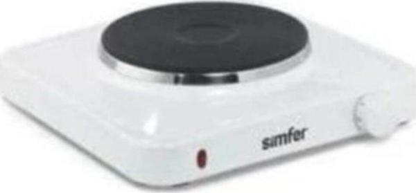 Simfer Hp1500W Beyaz Hot Plate Tek Gözü Elektrikli Ocak - Image 1