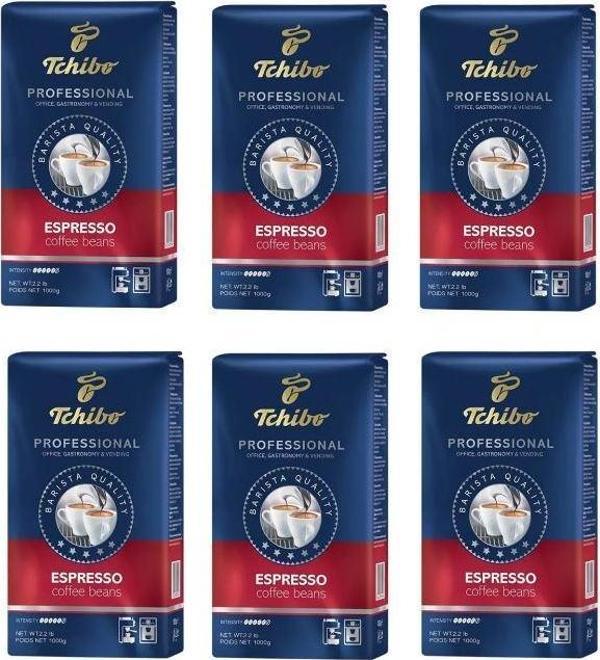 Tchibo Profesional Espresso Çekirdek Kahve 1 Kg x 6 Adet - Image 1