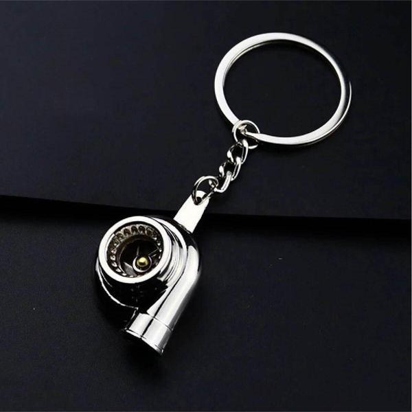 Oto Araba Anahtarlık Turbo Metal Krom - Image 1