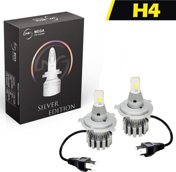 Slim Led Xenon V2 12-24 Volt Silver Edition Csp Led H1 H4 H7 H11 9006 9005 - Image 1