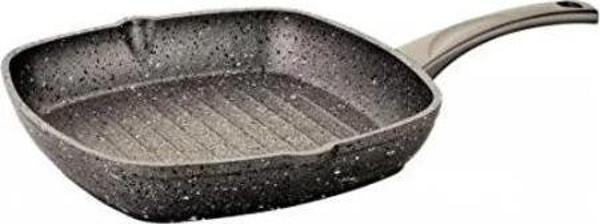 OMS Collection 28X28 cm Granit Grill Tava Gri - Image 1