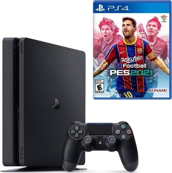 Sony Playstation 4 Slim 500 GB + PS4 Pes 2021 - Image 1
