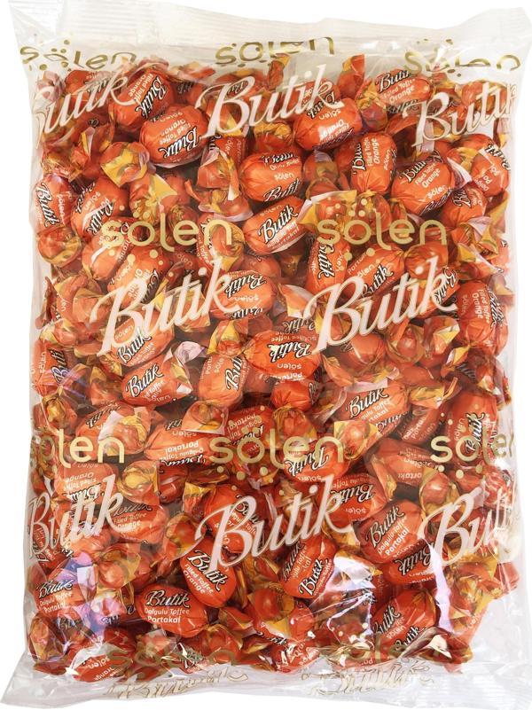 Şölen Butik Portakal Aromalı Toffee Şeker 1 Kg - Image 1