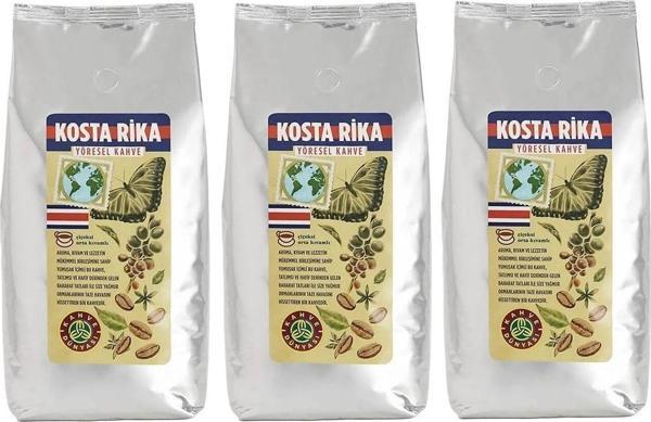 Kahve Dünyası Kosta Rika Yöresel Çekirdek Filtre Kahve 3 Adet 1kg - Image 1