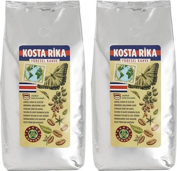 Kahve Dünyası Yöresel Kosta Rika Çekirdek Filtre Kahve 2x1000gr - Image 1