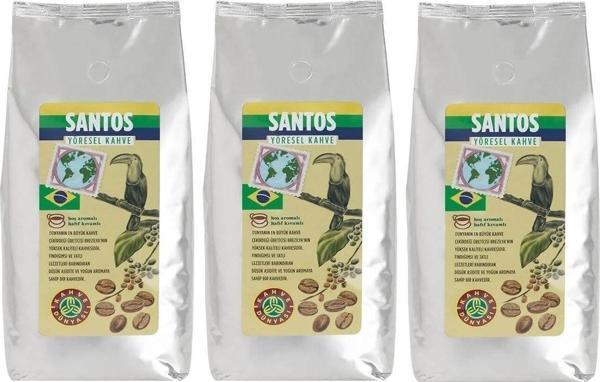Kahve Dünyası Yöresel Santos Çekirdek Filtre Kahve 3x1000gr - Image 1