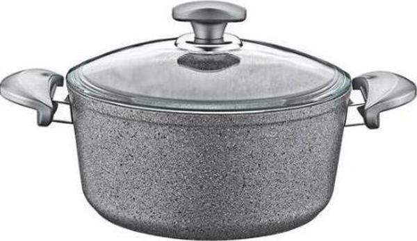 Oms Collection 20X10 cm Granit Derin Tencere Gri - Image 1
