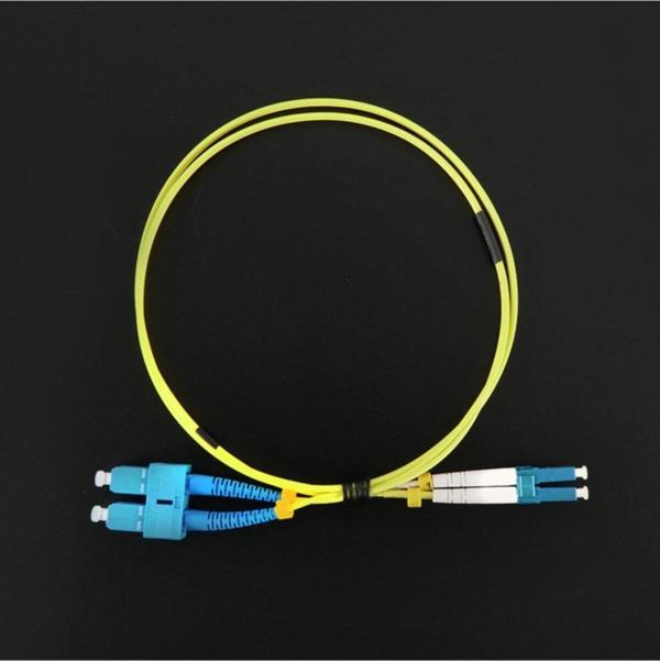 Fiber Optik Patch Kablo Lc-Sc Dubleks Sm 1m Patch Cord Sarı 2 Yıl Üretici Garantili 2 Adet - Image 1