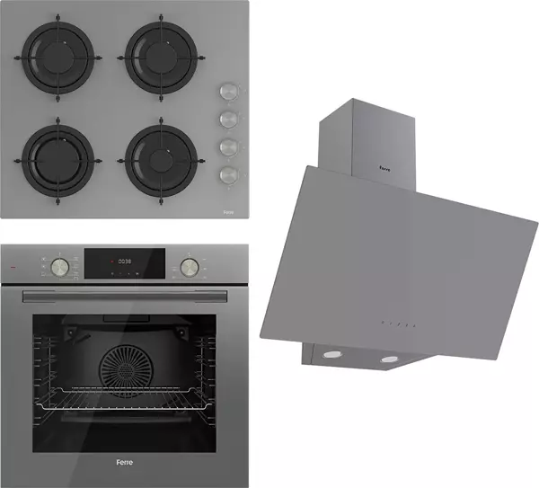 Ferre Flowart  Serisi Gri Set (Cs208 + Qms63Cpr +D079 ) - Image 1