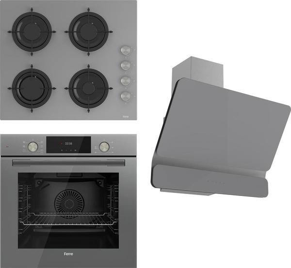Ferre Flowart  Serisi Gri Set (CS208 + QMS63CPR +D082 ) - Image 1