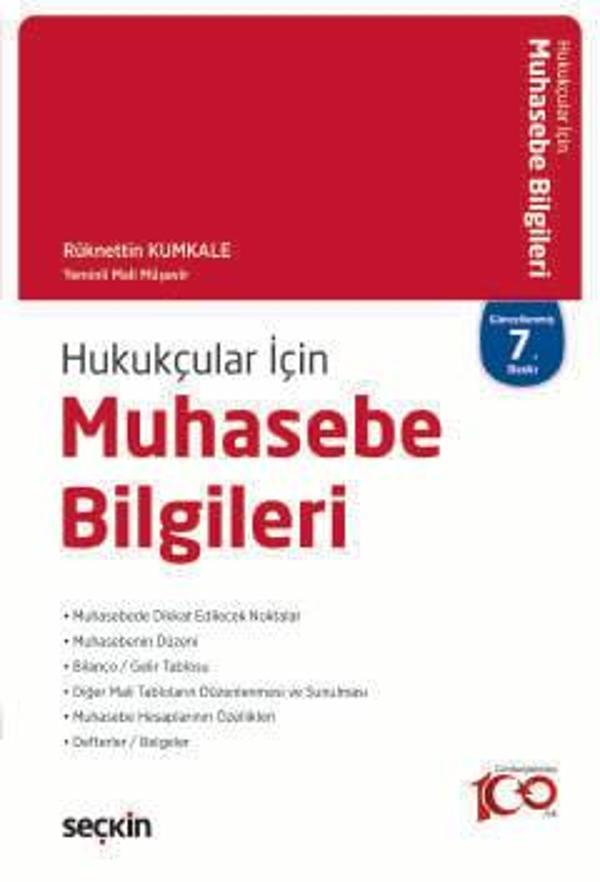 Hukukçular İçin Muhasebe Bilgileri Rüknettin Kumkale 7. Baskı, Mart 2024 - Seçkin Yayıncılık - Image 1