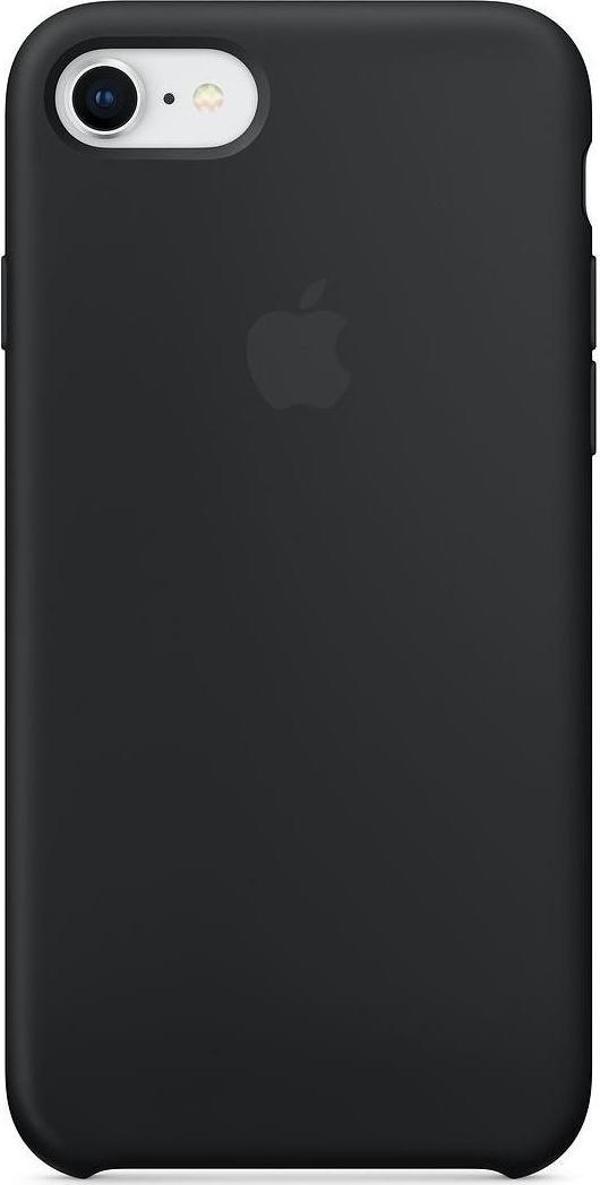 Apple iPhone 7/8 Kamelya (Camellia) Silikon Kılıf Kauçuk Arka Kapak Siyah - Image 1
