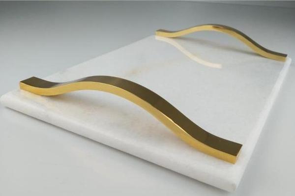 Nilşah Asorti Mermer Tepsi Gold Nİ22TPS006-KPL - Image 1