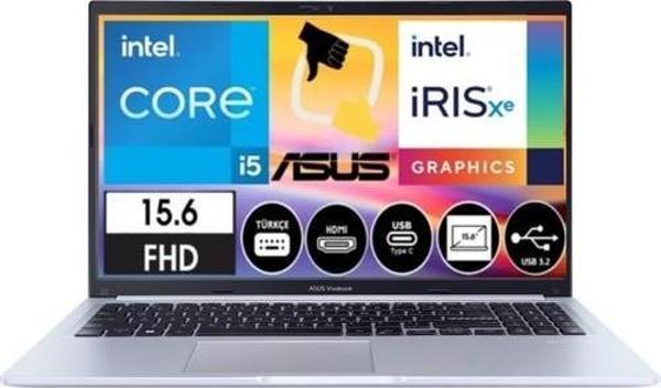 Asus Vivobook-15 F1502ZA-EJ1534 Intel Core I5 1235U 8gb 1tb SSD 15.6 Fhd Windows 11 Pro Dizüsütü Bilgisayar Snertech - Image 1