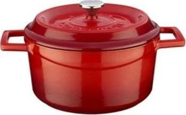 Lava Trendy Yuvarlak 24 cm Demir Döküm Derin Tencere Kırmızı - Image 1