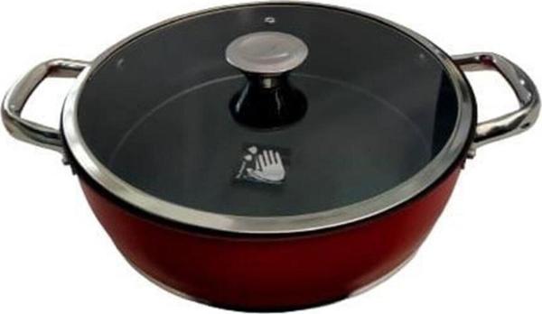 Aryıldız Trendy Induction Prestige 28 Cm Basık Tencere Kırmızı  - Image 1
