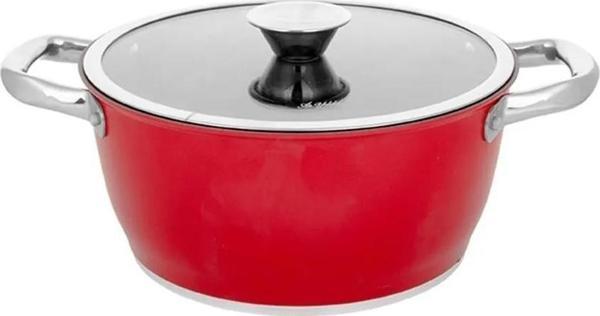 Aryıldız Trendy Induction Prestige 24 Cm Derin Tencere Kırmızı  - Image 1