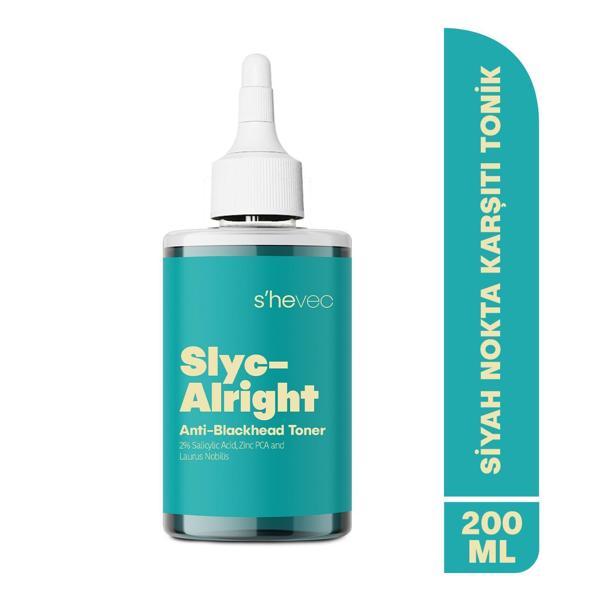 SLYC-ALRIGHT-Salisilik Asit Sivilce ve Siyah Nokta Karşıtı Arındırıcı & Canlandırıcı Bha Tonik 200ml - Image 1