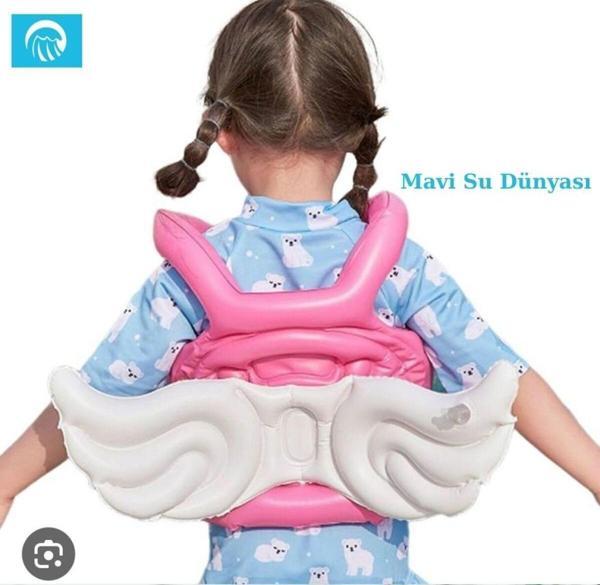 Mavisudünyası Çocuk Deniz Ve Havuz Kanatlı Can Simidi, Can Yelekleri Pembe - Mavi Su Dünyası - Image 1
