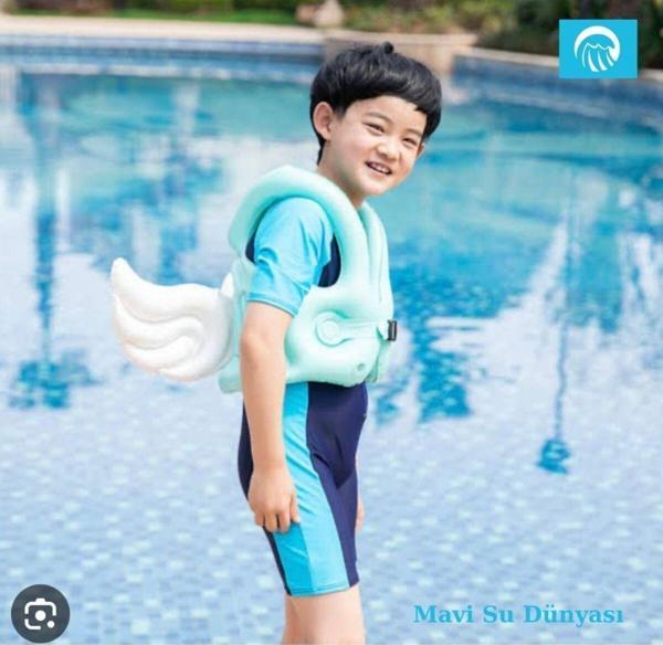 Mavisudünyası Deniz Ve Havuz Kanatlı Can Simidi, 2-4 Yaş Için Can Yelekleri Mavi - Mavi Su Dünyası - Image 1