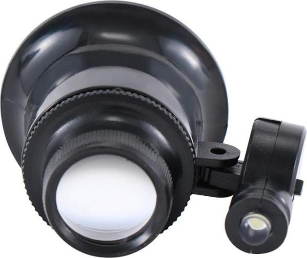 20X Büyütmeli Saat Takı Onarım Için Cam Lensli Optik Işıklı Göz Büyüteç  Mg13B-9A - Image 1