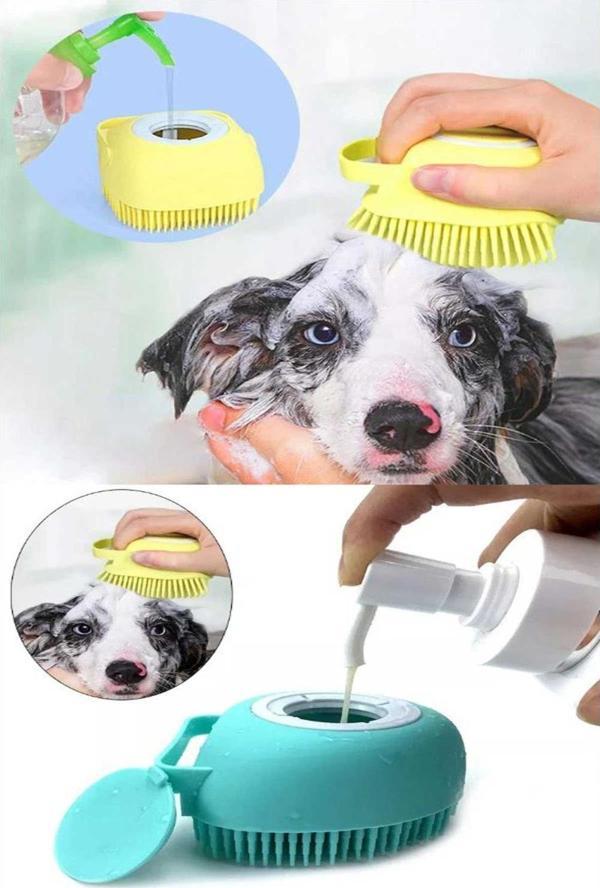 Şampuan Hazneli Kedi Köpek Yıkama Kesesi - Image 1