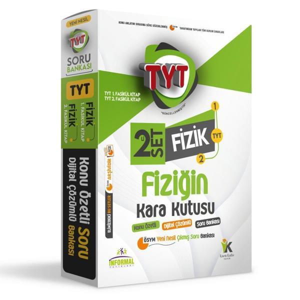 YKS-TYT Fizik Kara Kutu 2li Set Konu Özetli Dijital Çözümlü ÖSYM Soru BANKASI - İnformal Yayınları - Image 1