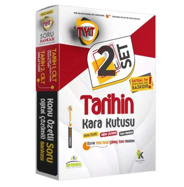 2023 YKS-TYT Tarihin Kara Kutusu 1.ve 2.Cilt D.Çözümlü Konu Ö. ÖSYM Çıkmış Soru Bankası PAKET SETİ - İnformal Yayınları - Image 1