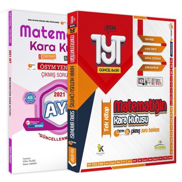YKS-TYT Matematik TEK Kitap ve AYT Matematiğin Kara Kutusu 2li D. Çözümlü Çıkmış Soru Bankası Set - İnformal Yayınları - Image 1