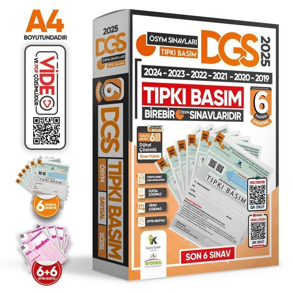2025 DGS ÖSYM Çıkmış Soru Tıpkı Basım 6lı Deneme Paketi Video ve Dijital Çözümlü Türkiye Geneli - İnformal Yayınları - Image 1