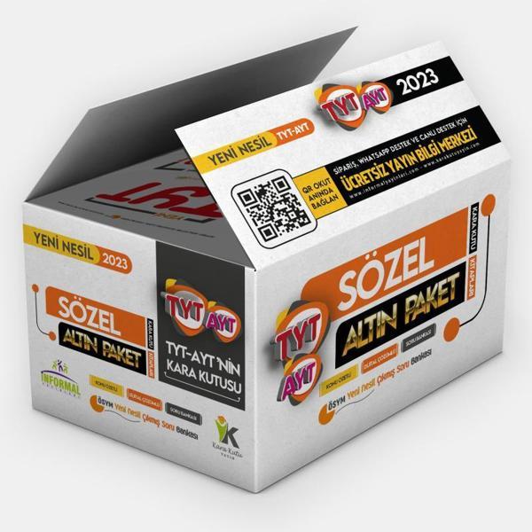 YKS-TYT-AYTnin Kara Kutusu SÖZEL Altın Set Paket Konu Özetli Dijtal Çözümlü Çıkmış Soru Bankası - İnformal Yayınları - Image 1