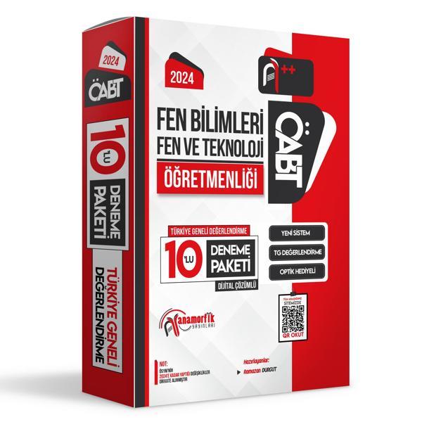 2024 ÖABT FEN BİLİMLERİ ve TEKNOLOJİ Öğretmenliği 10lu Çözümlü Paket Deneme TG Anamorfik Yayınları - İnformal Yayınları - Image 1