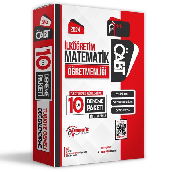 2024 ÖABT İLKÖĞRETİM MATEMATİK Öğretmenliği 10lu Çözümlü Paket Deneme TG Anamorfik Yayınları - İnformal Yayınları - Image 1