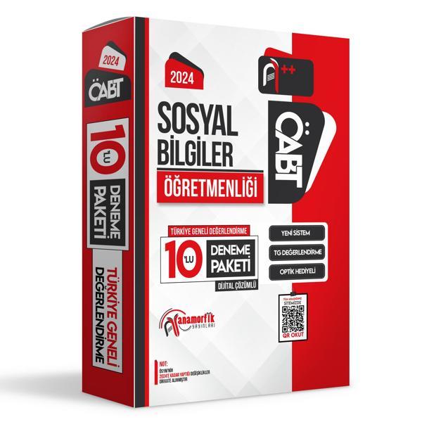 2024 ÖABT SOSYAL BİLGİLER Öğretmenliği 10lu Dijital Çözümlü Paket Deneme TG Anamorfik Yayınları - İnformal Yayınları - Image 1