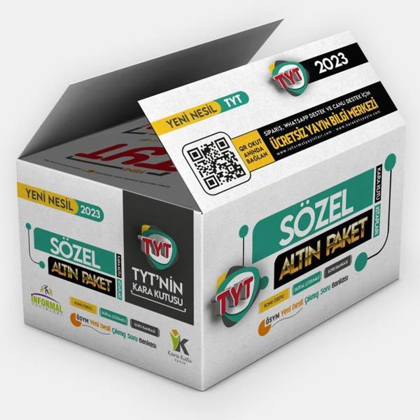YKS-TYTnin Kara Kutusu SÖZEL ALTIN PAKET SET Konu Ö.Dijital Çözümlü ÖSYM Çıkmış Soru Bankası - İnformal Yayınları - Image 1