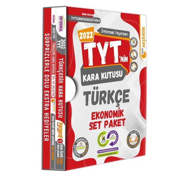 YKS-TYTnin Kara Kutusu Türkçe Ekonomik Set Paket Konu Özetli DiJtal Çözümlü Çıkmış Soru Bankası - İnformal Yayınları - Image 1