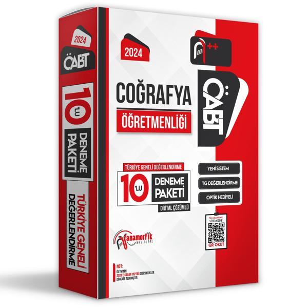 2024 ÖABT COĞRAFYA Öğretmenliği 10lu Paket Deneme D. Çözümlü TG Anamorfik Yayınları - İnformal Yayınları - Image 1