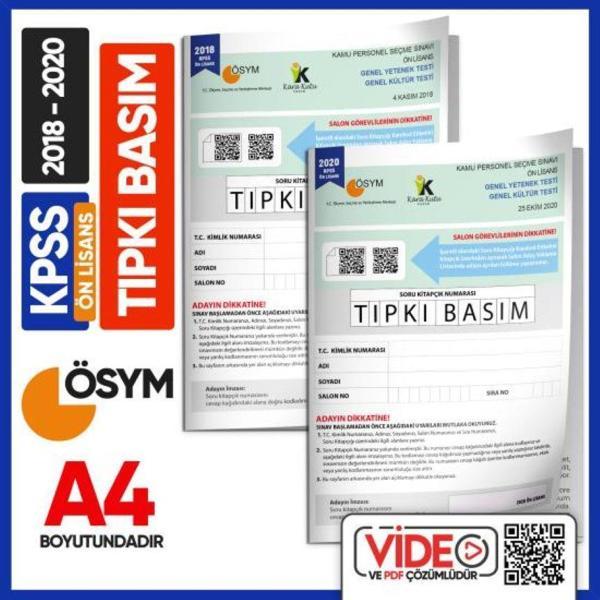 KPSS Ön Lisans 2018-2020 ÖSYM Çıkmış Soru Tıpkı Basım Türkiye Geneli D.Çözümlü Deneme Kitapçık Seti - İnformal Yayınları - Image 1