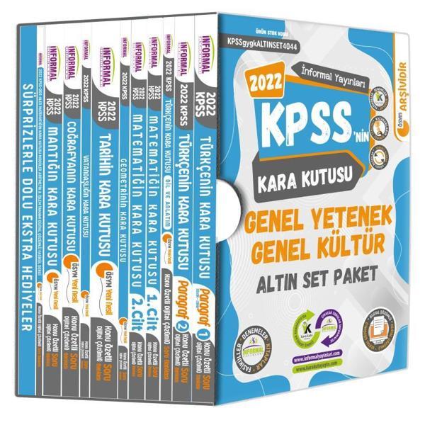 KPSSNİN Kara Kutusu Genel Yetenek Genel Kültür Dijital Çözümlü Konu Özetli Çıkmış Soru Bankası Altın Paket Set - İnformal Yayınları - Image 1