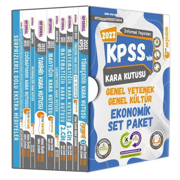 KPSSNİN Kara Kutusu Genel Yetenek Genel Kültür Ekonomik Set Paket Konu Özetli Dijital Çözümlü Çıkmış Soru Bankası - İnformal Yayınları - Image 1