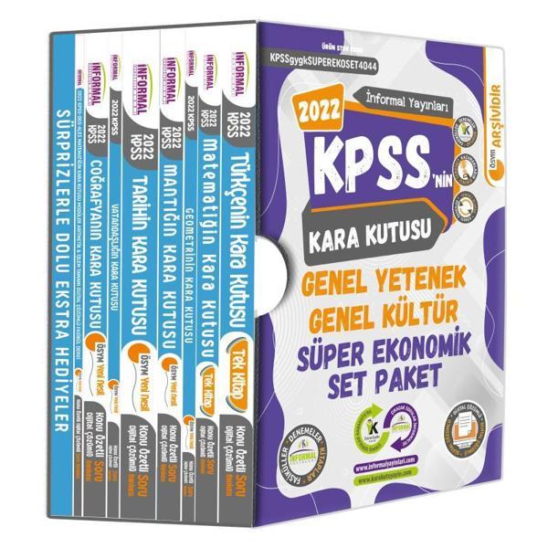 KPSSNİN Kara Kutusu Genel Yetenek Genel Kültür Süper Ekonomik Set Paket Konu Özetli Dijital Çözümlü Çıkmış Soru Bankası - İnformal Yayınları - Image 1