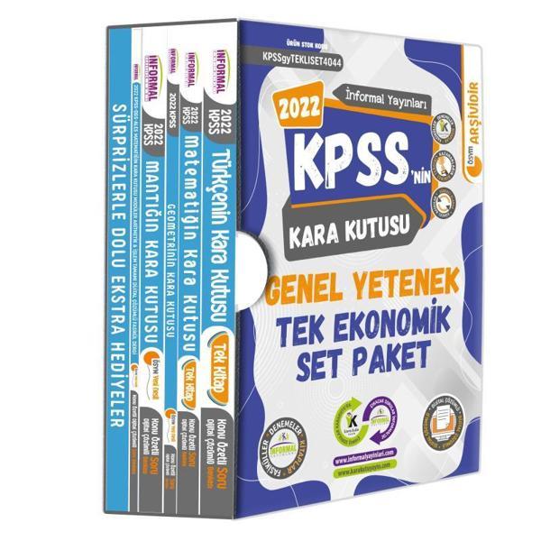 KPSSNİN Kara Kutusu Genel Yetenek Tek Ekonomik Set Paket Konu Özetli Dijital Çözümlü Çıkmış Soru Bankası - İnformal Yayınları - Image 1
